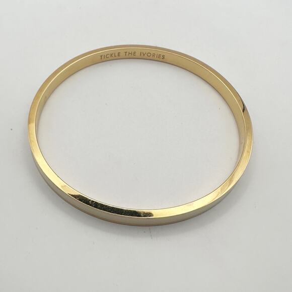 Kate Spade New York Tickle the Ivories Bangle Bracelet Preppy Minimalist Jewelry - Picture 10 of 10